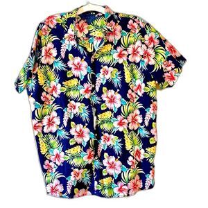 SSLR Men's Collection Hawaiian Aloha Shirt Sz XXL
